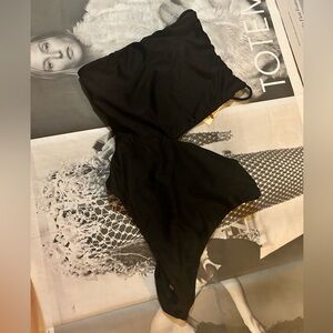 NWT NAKED WARDROBE black bodysuit